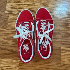 red old stool vans